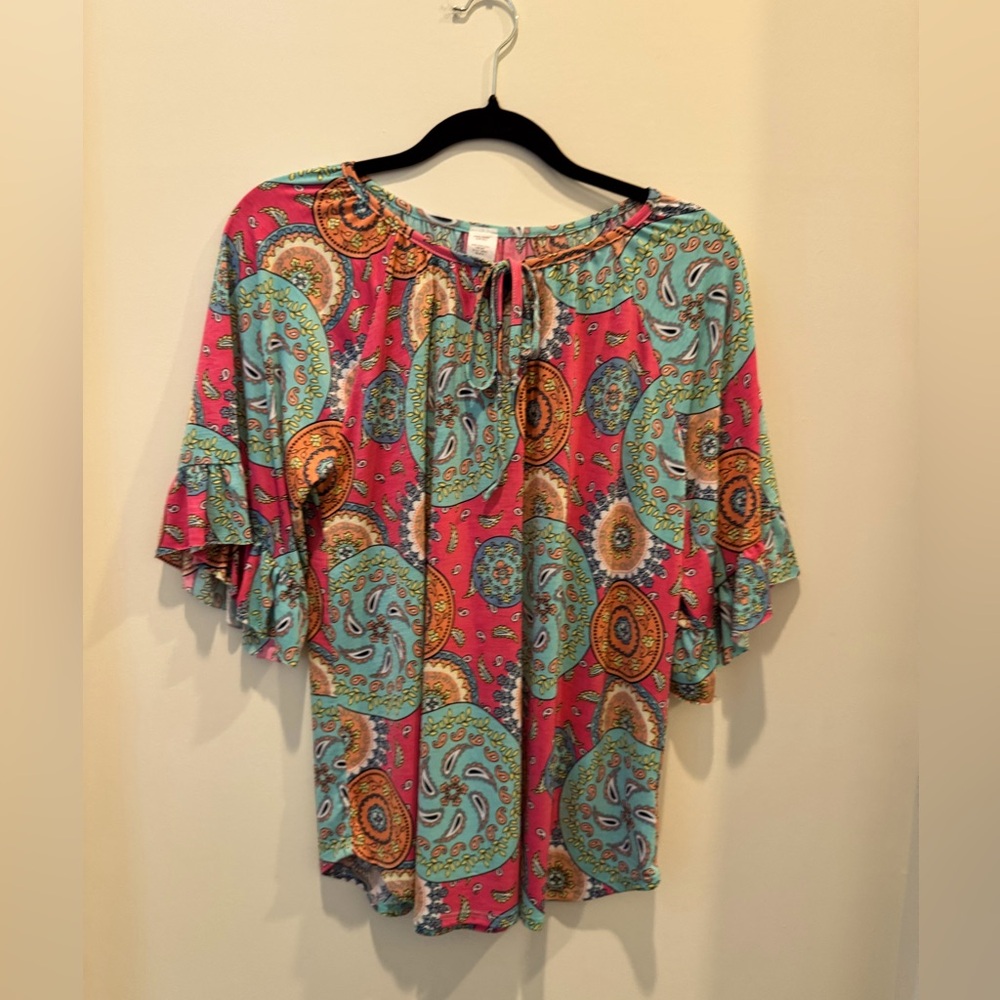 Paisley Print Women's Top